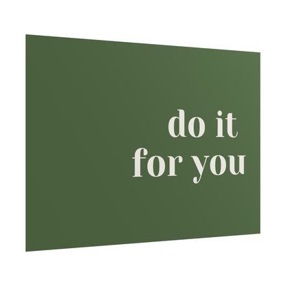 Poster small - do it for you green