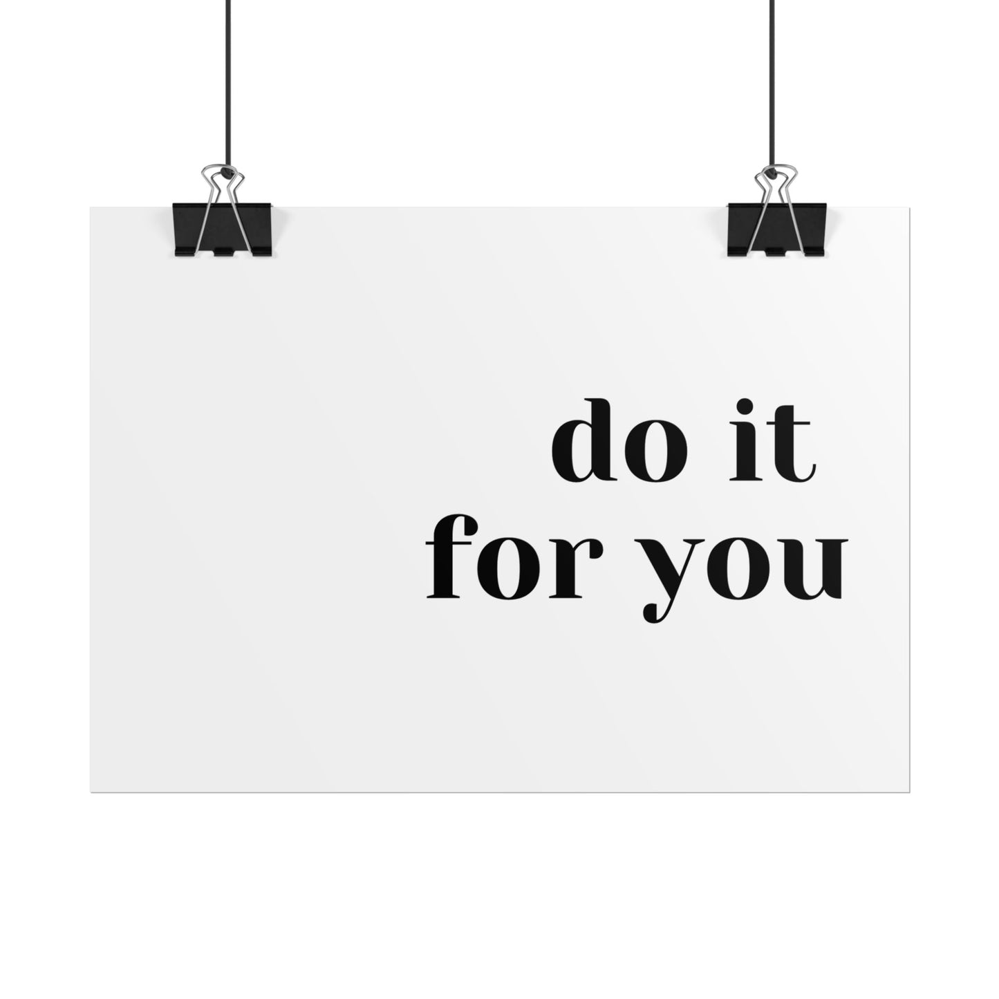 Poster small - do it for you white