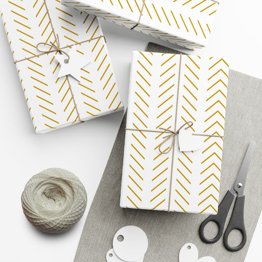 Gift Wrap Papers - golden lines