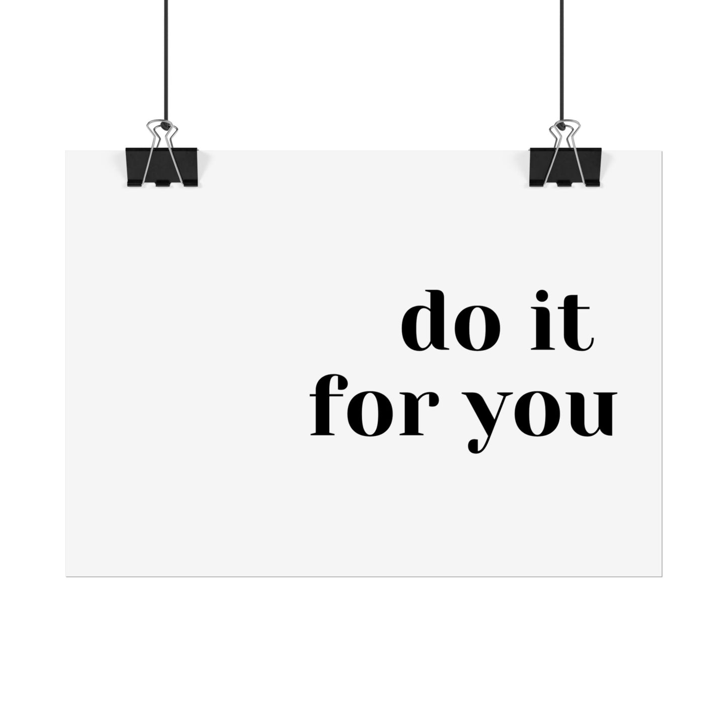 Poster small - do it for you white