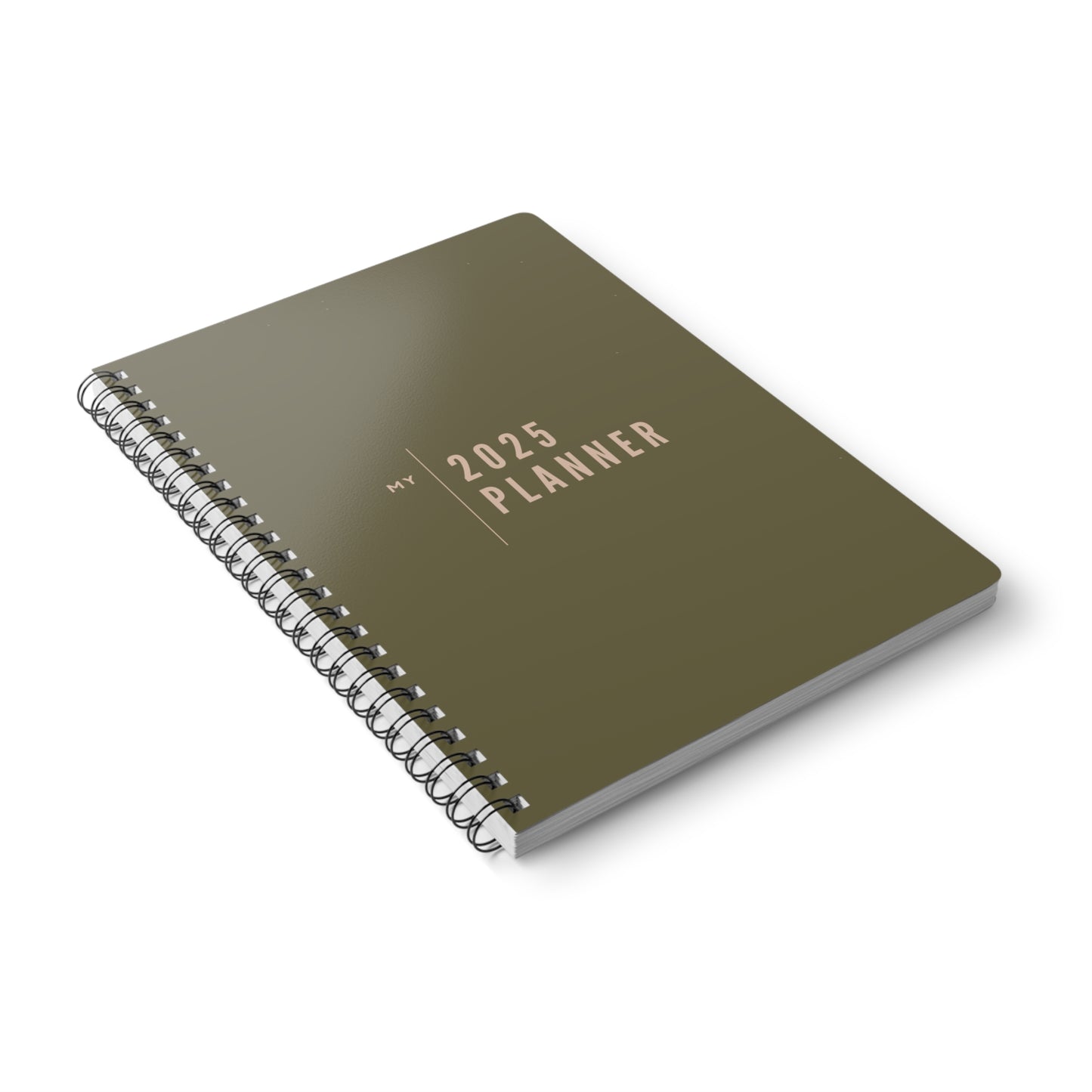 Wirobound Softcover Notebook, A5 - my 2025 planner olive