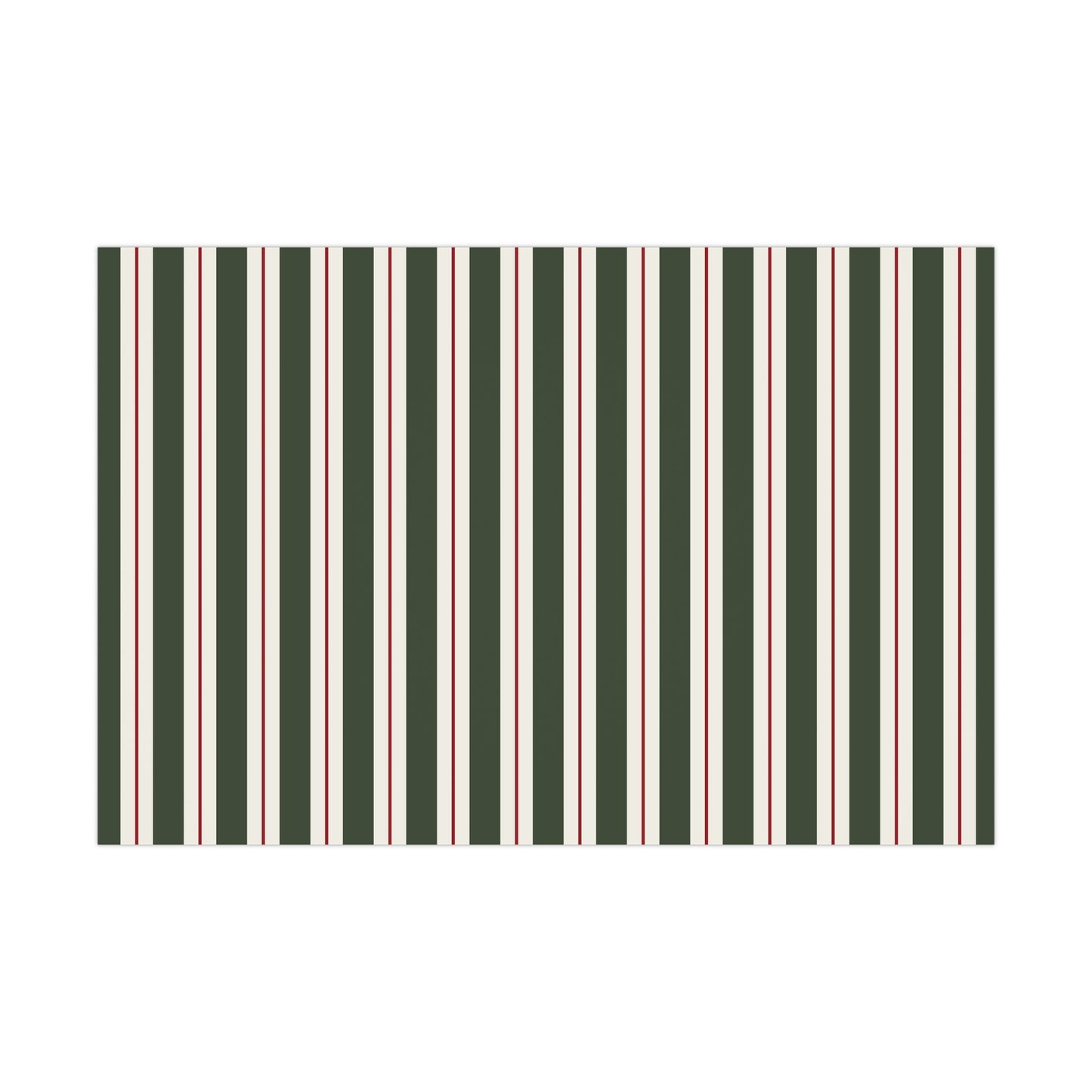 Gift Wrap Papers - red green stripes