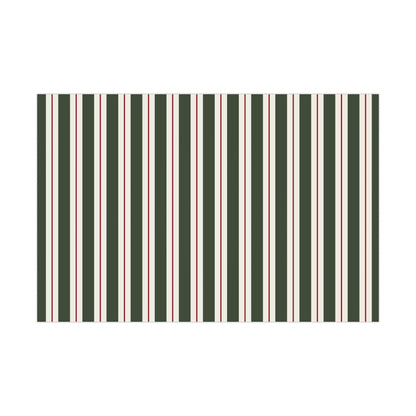 Gift Wrap Papers - red green stripes