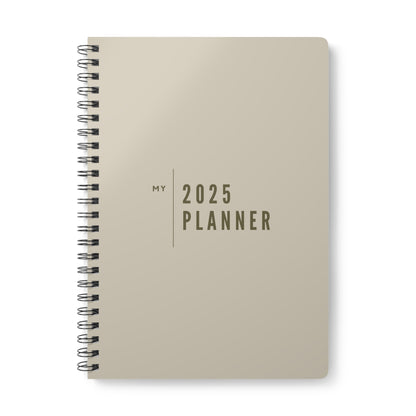 Wirobound Softcover Notebook, A5 - my 2025 planner oat