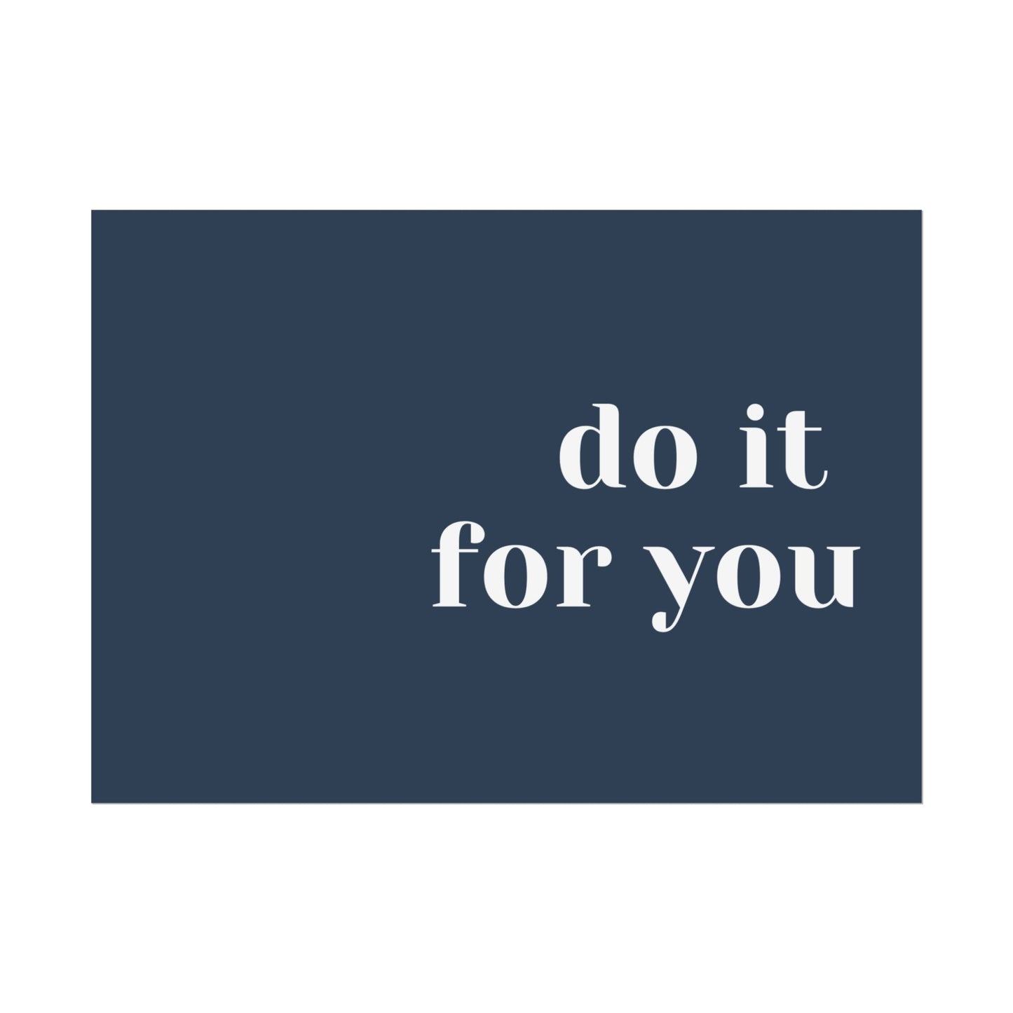 Poster small - do it for you navy