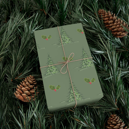 Gift Wrap Papers - Christmas mistletoe