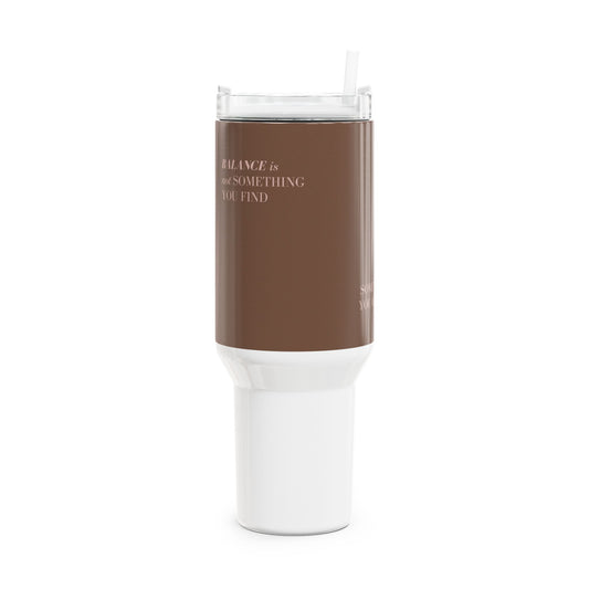 Tumbler, 40oz - balance brown