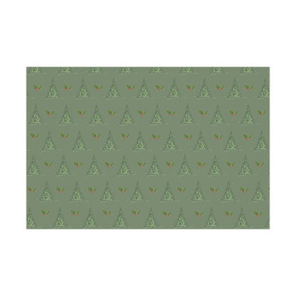 Gift Wrap Papers - Christmas mistletoe