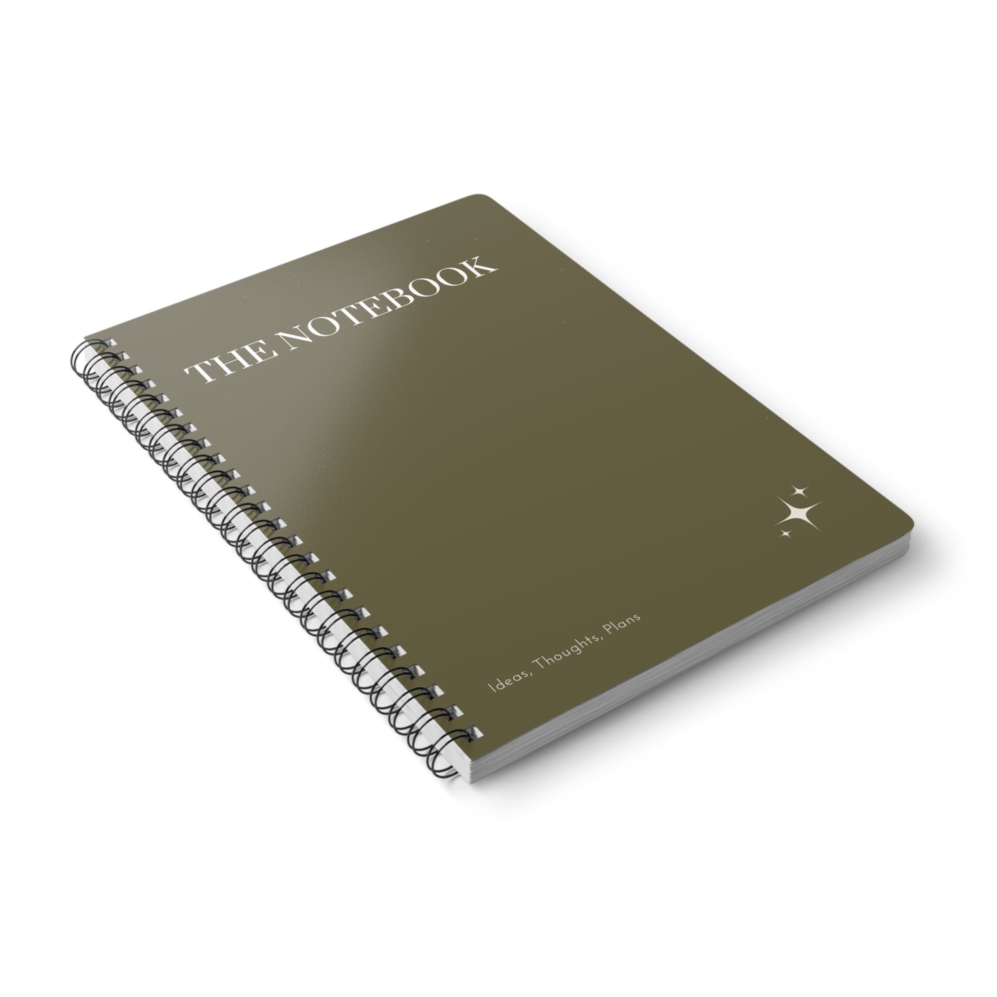 Wirobound Softcover Notebook, A5 - moss notebook