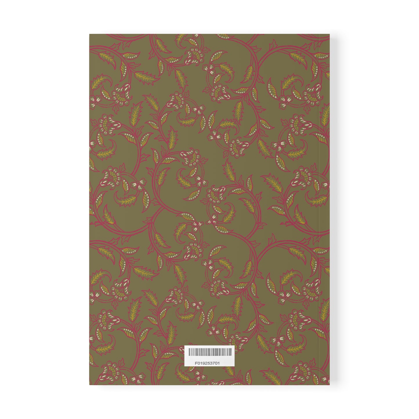 Softcover Notebook, A5 - floral green Journal