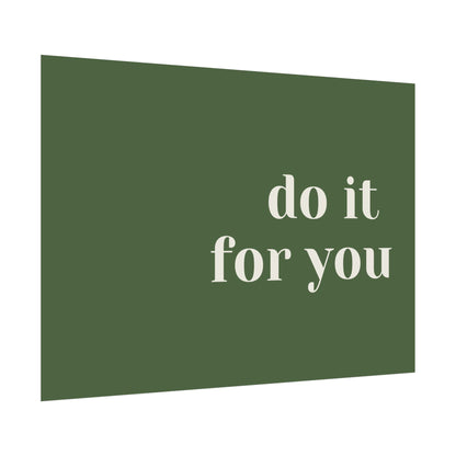 Poster small - do it for you green