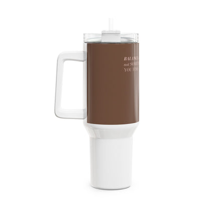 Tumbler, 40oz - balance brown