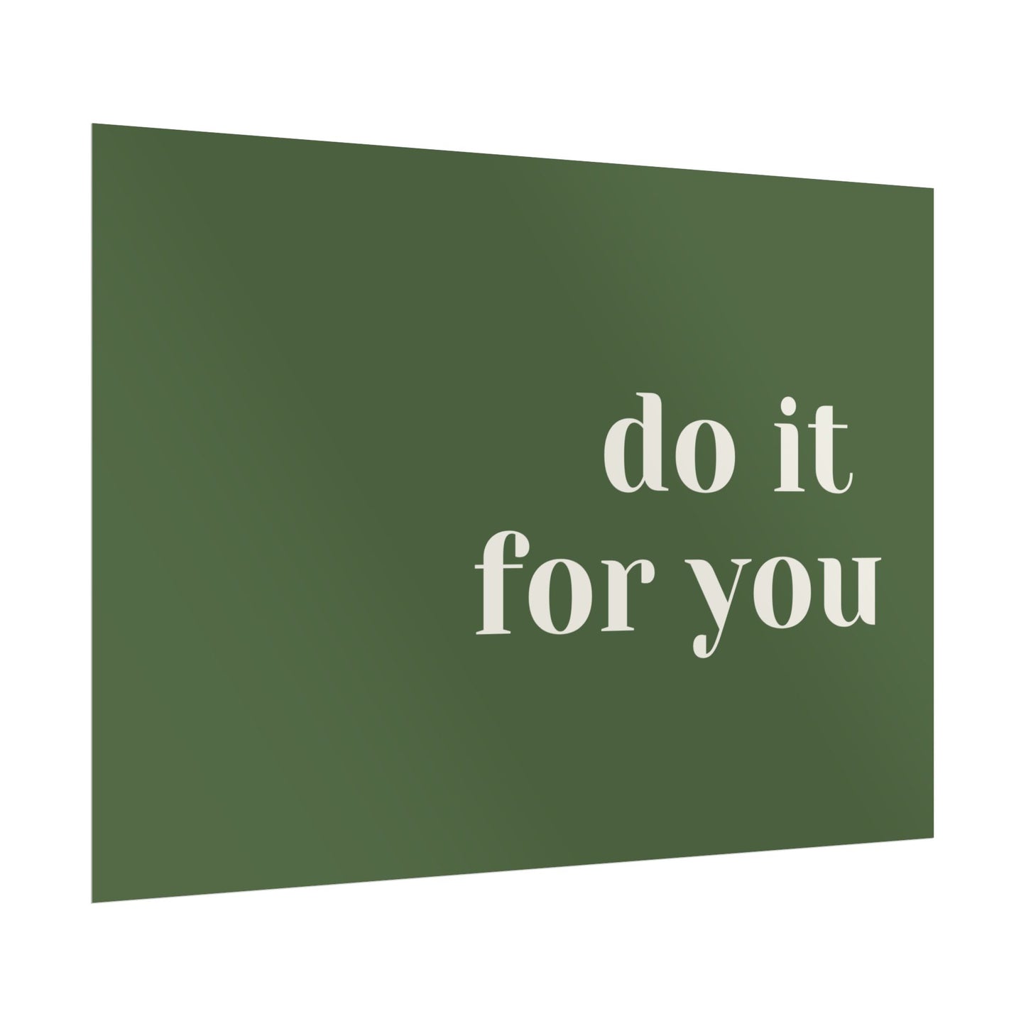 Poster small - do it for you green