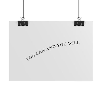 Poster small - you can and you will round