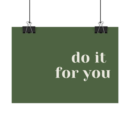 Poster small - do it for you green