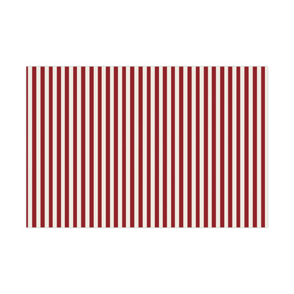 Gift Wrap Papers - red white stripes