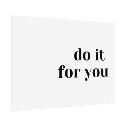 Poster small - do it for you white