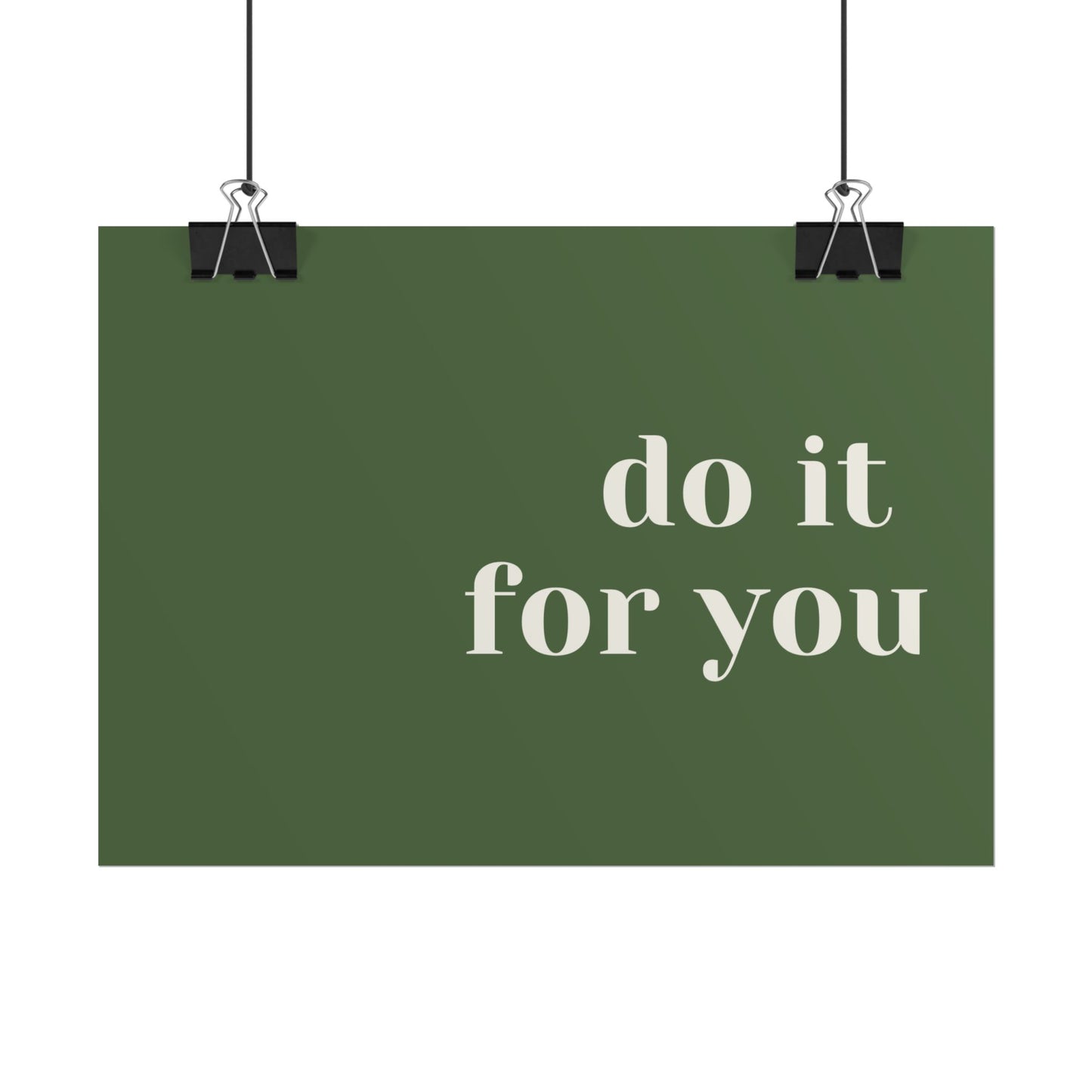 Poster small - do it for you green