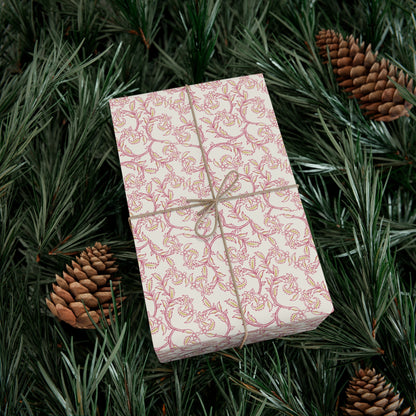 Gift Wrap Papers - pink white pattern