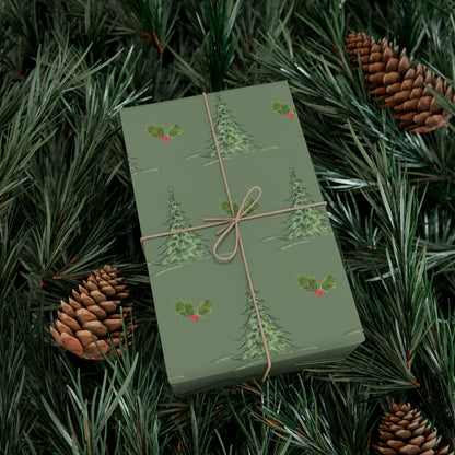 Gift Wrap Papers - Christmas mistletoe