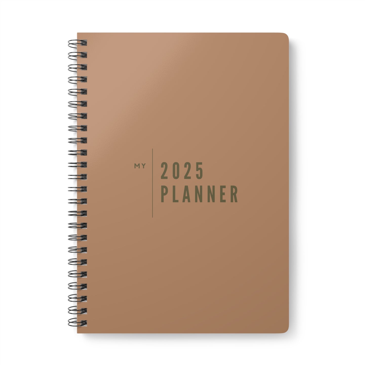 Wirobound Softcover Notebook, A5 - my 2025 planner terracotta