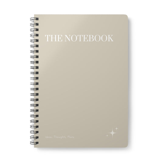 Wirobound Softcover Notebook, A5 - oat notebook