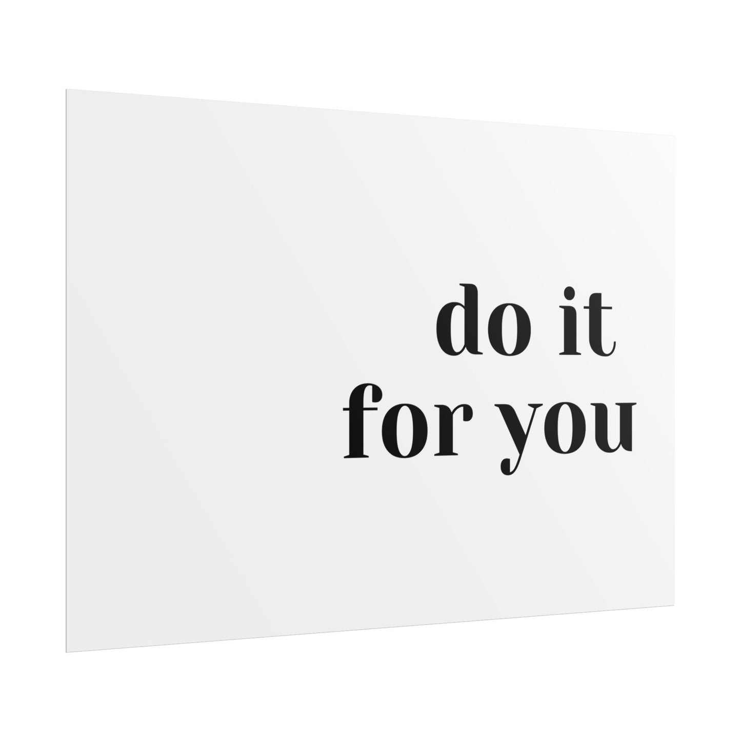 Poster small - do it for you white