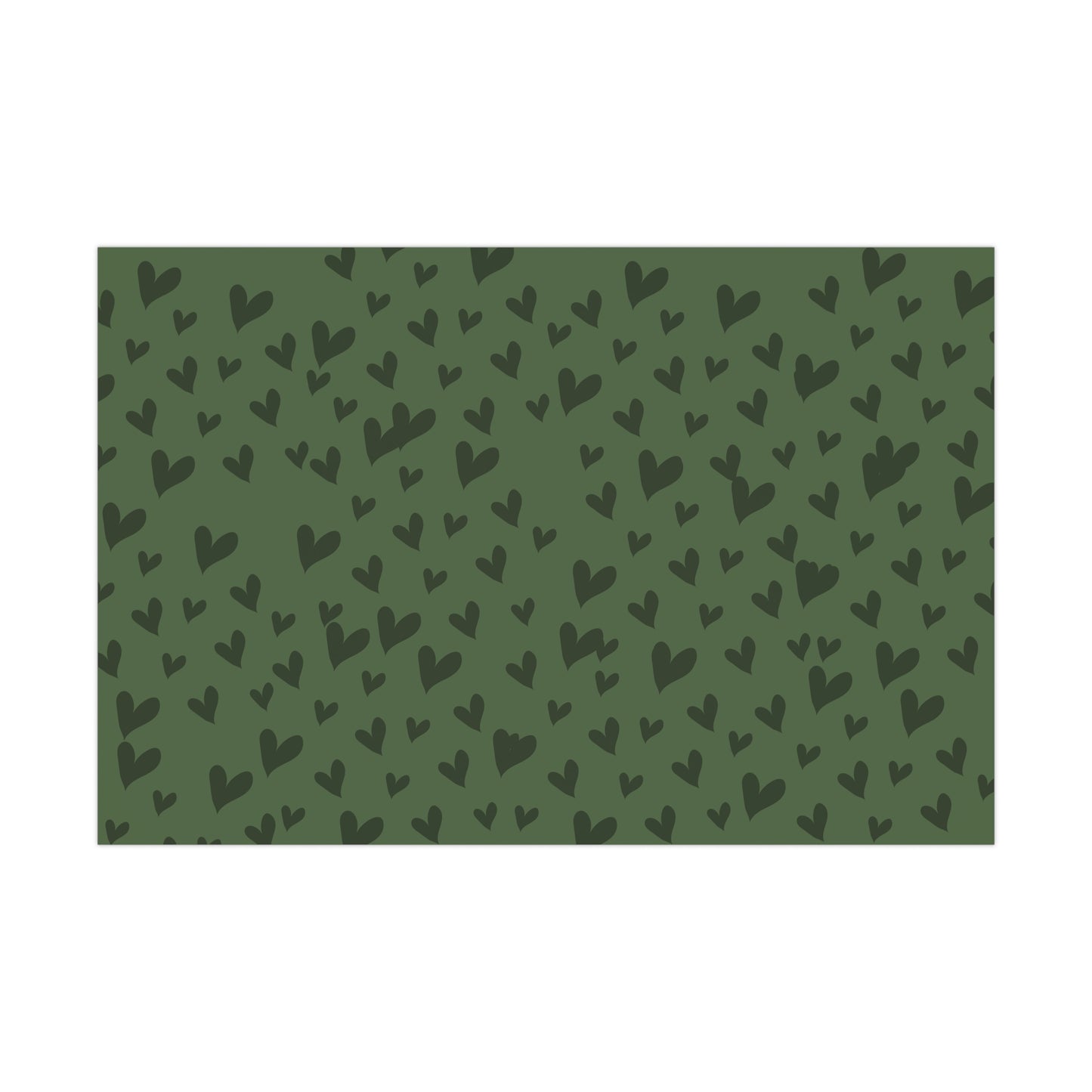 Gift Wrap Papers - green heart