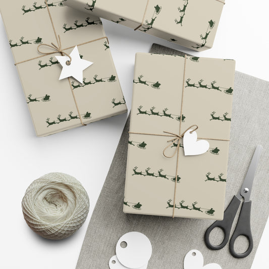 Gift Wrap Papers - rendeir beige