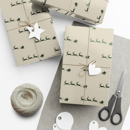 Gift Wrap Papers - rendeir beige